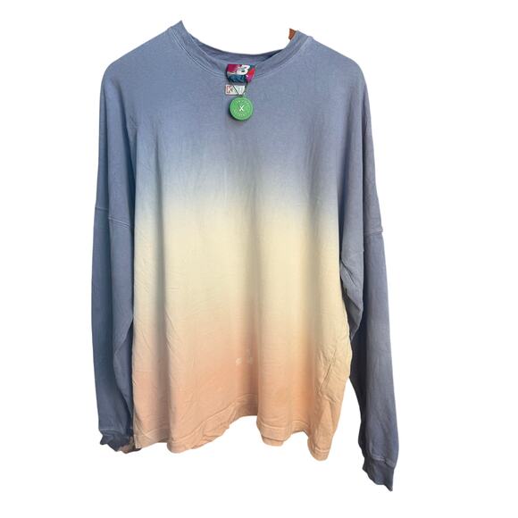 New Balance X Kith Tops - Kith x New Balance Spirit Long Sleeve Tee Ombre tie dye Size M USED condition